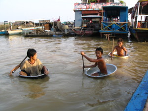 Playing time. Tonle Sap, Siem Reap 2007