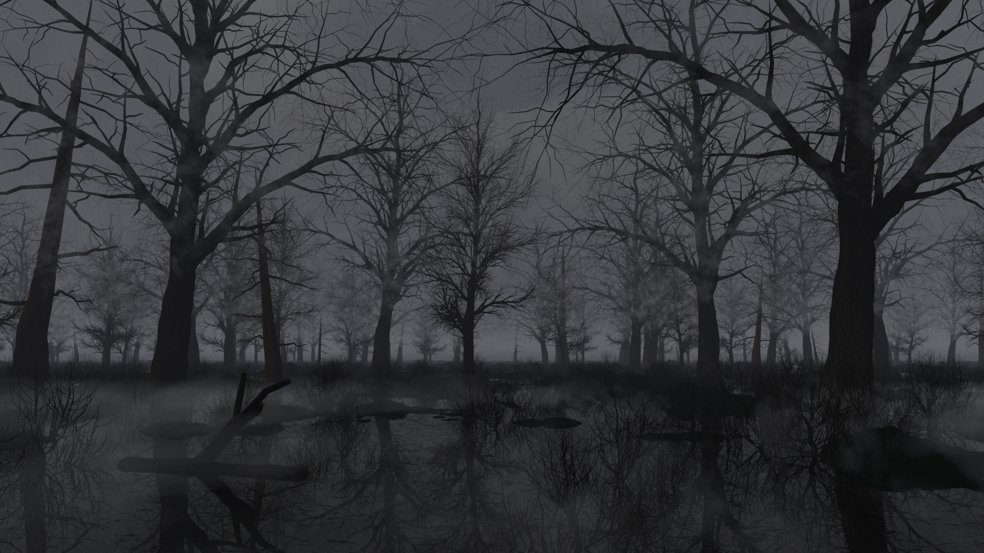 Призрак болот. Мрачный пейзаж. Мрачное болото. Темное болото. Мрачный фон.