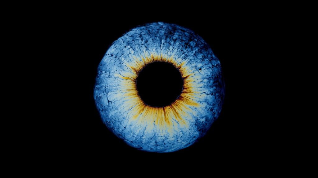 Dark Pupil Blue Iris